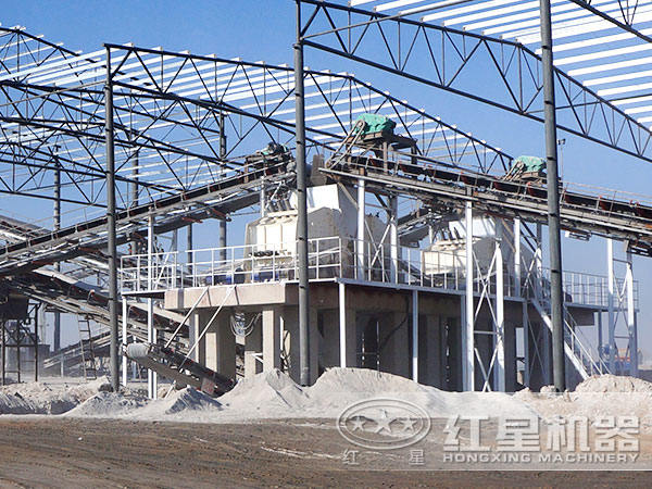 时产150-260吨长石破碎生产线_石子碎石机配置流程