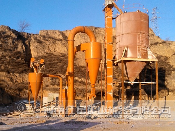 叶腊石磨粉生产线流程